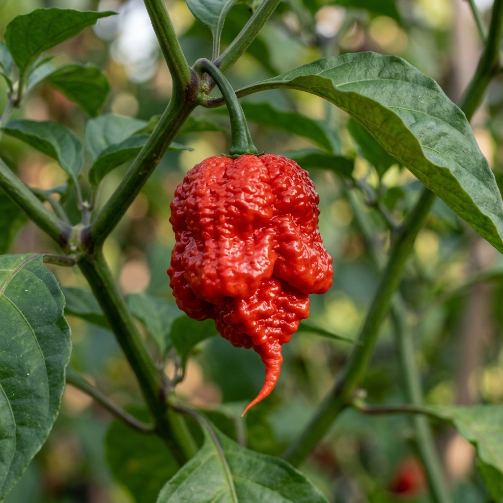 7 Pot Primo chili pepper on the plant