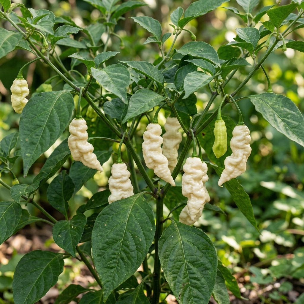 Aribibi Gusano chili pepper on the plant