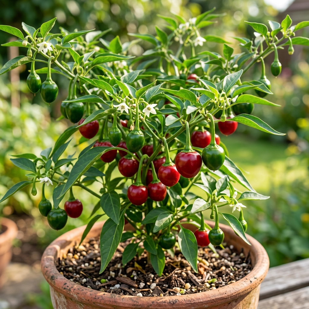Dundicut Pepper chili pepper on the plant