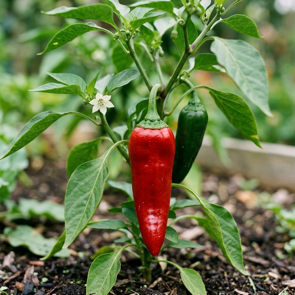 Florina Pepper chili pepper on the plant