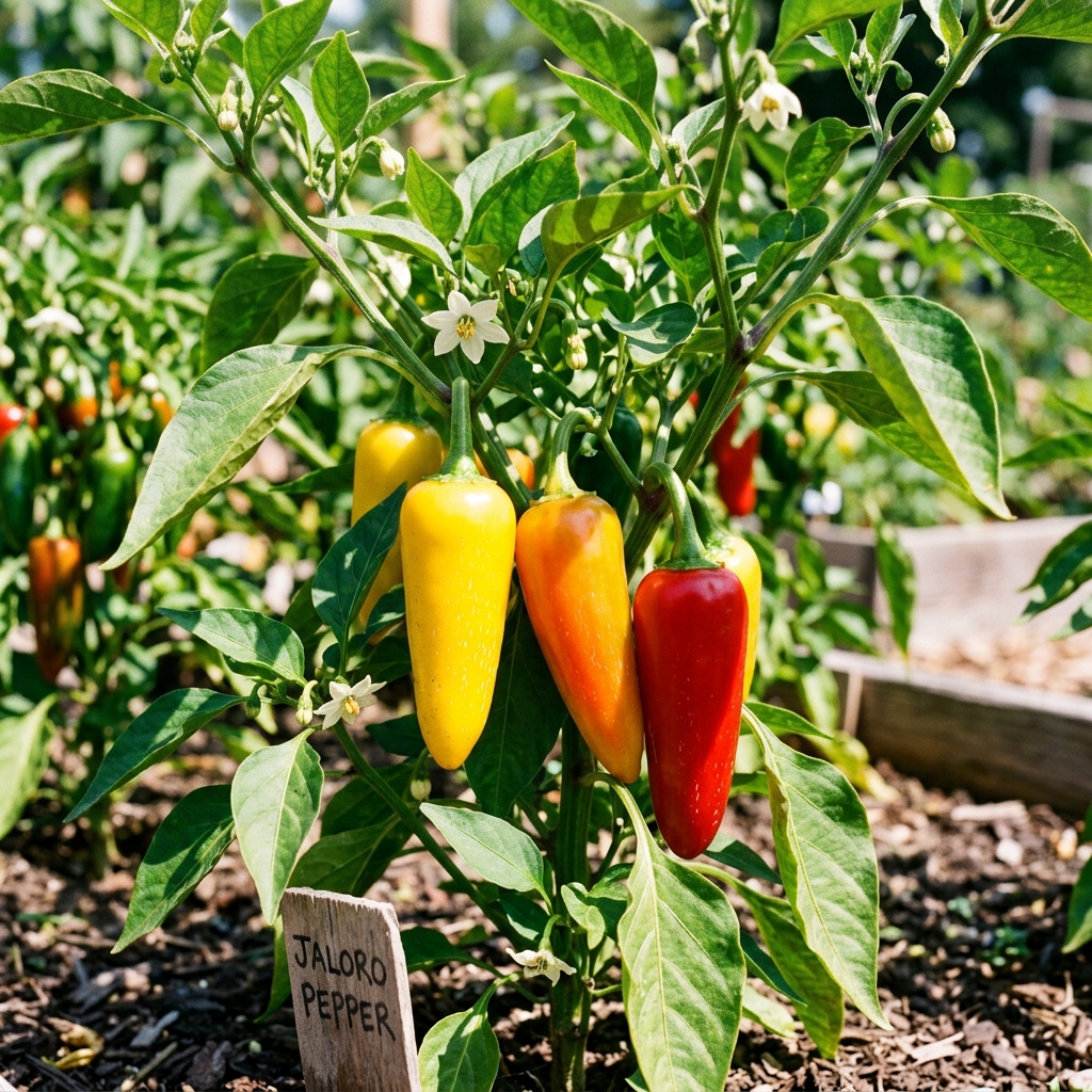 Jaloro Pepper chili pepper on the plant