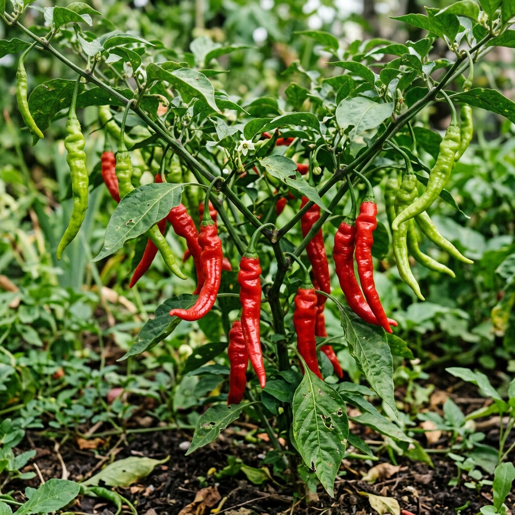 Jwala Pepper chili pepper on the plant