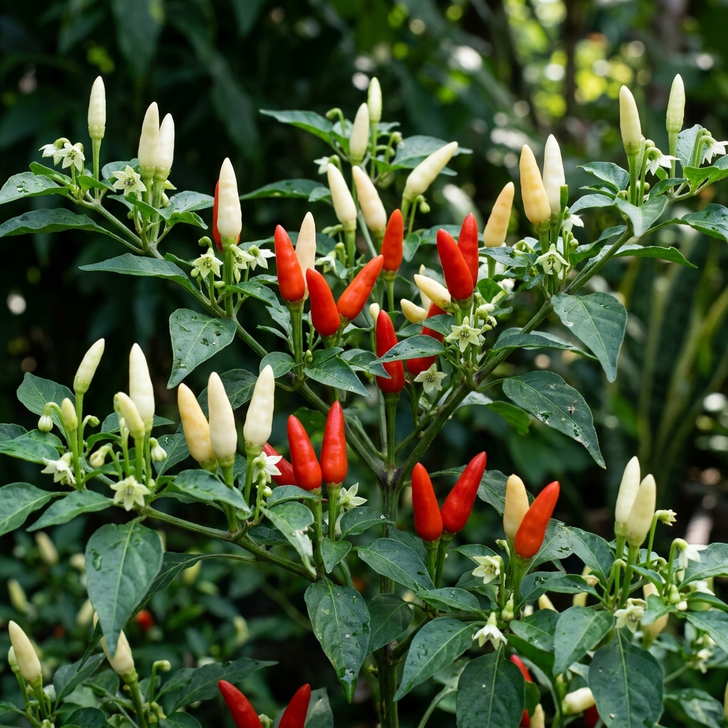 Kanthari Chili chili pepper on the plant