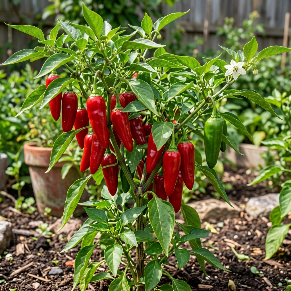 Maras Pepper chili pepper on the plant