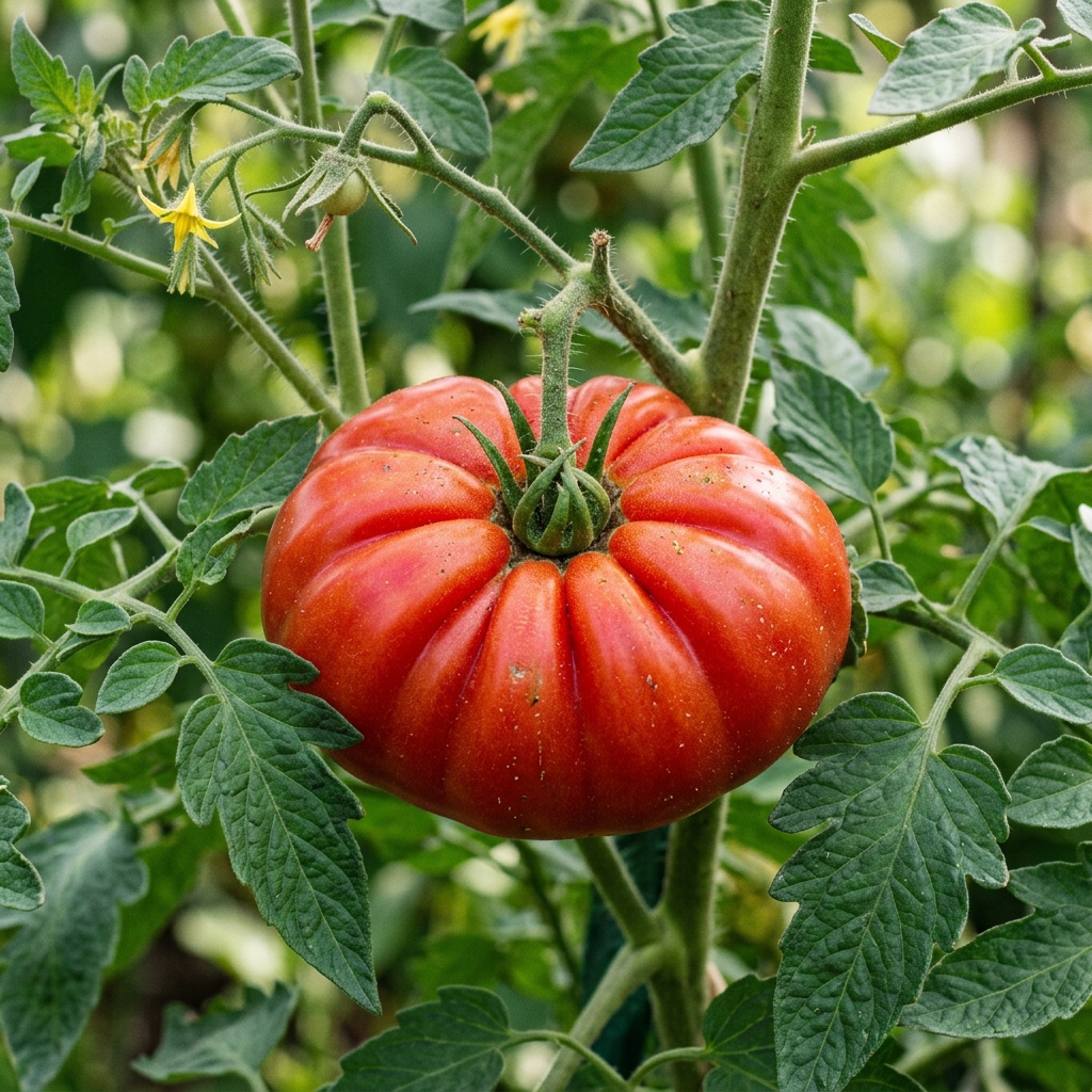 Marmande tomato on the plant