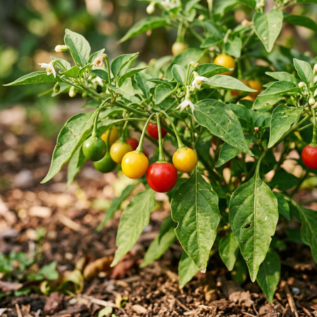 Pimenta Bode chili pepper on the plant
