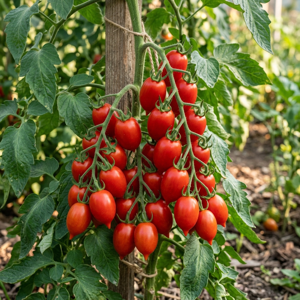 Principe Borghese tomato on the plant