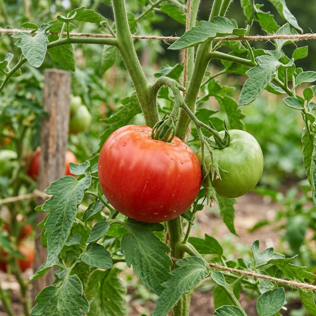 Big Beef tomato on the plant