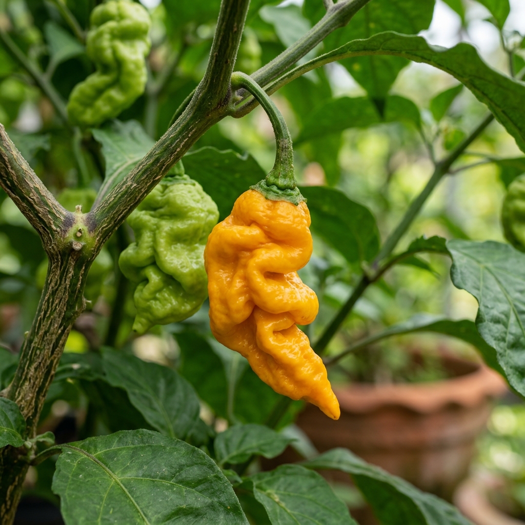 Goronong Pepper chili pepper on the plant