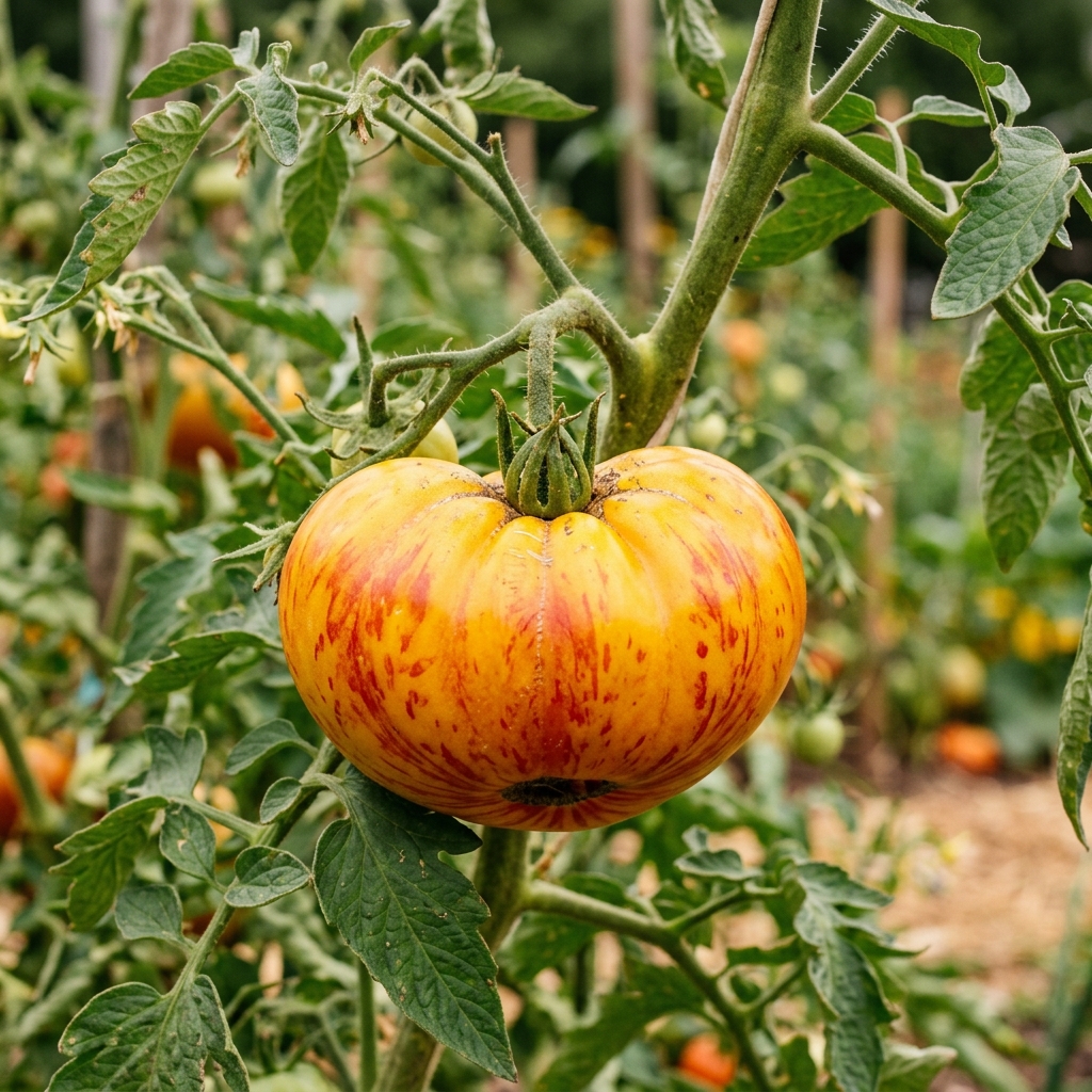 Hillbilly tomato on the plant