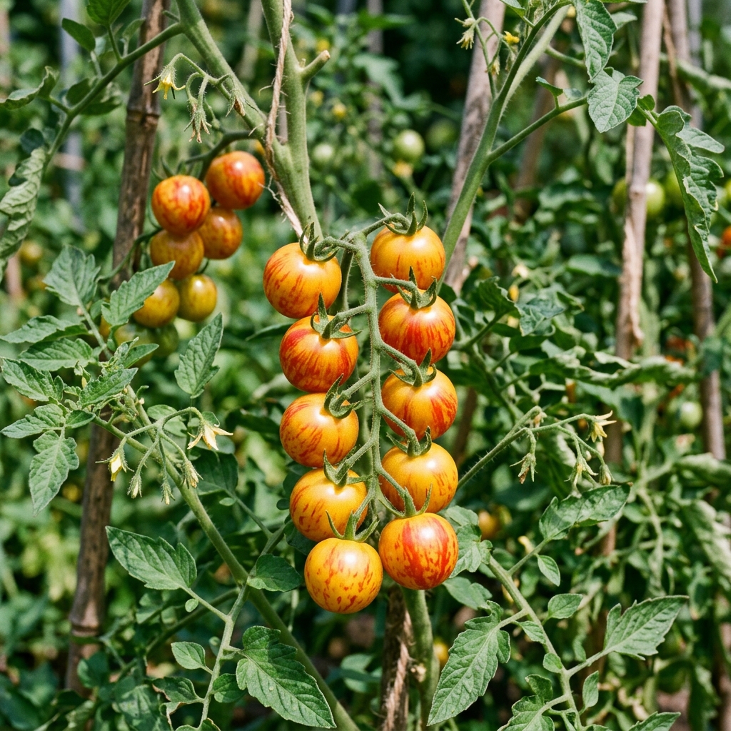 Isis Candy tomato on the plant