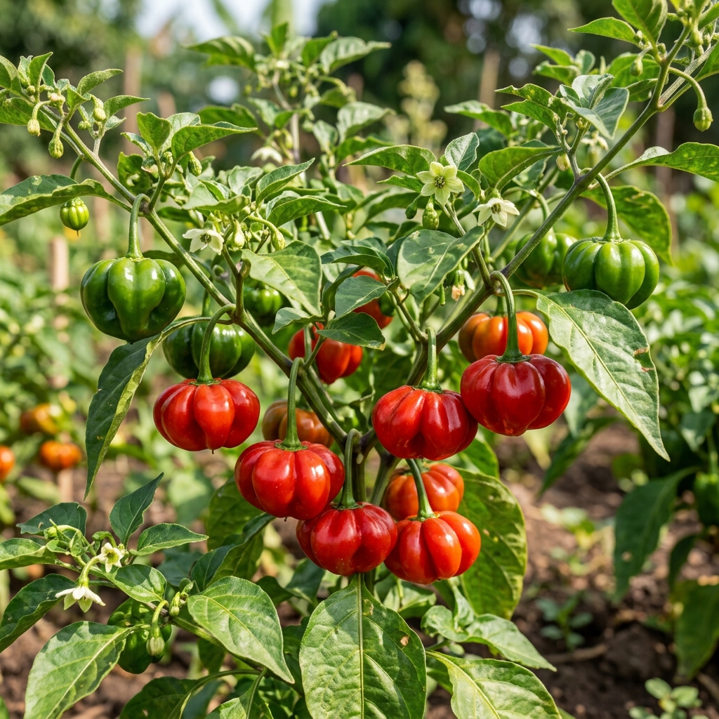 Kpakpo Shito Pepper chili pepper on the plant