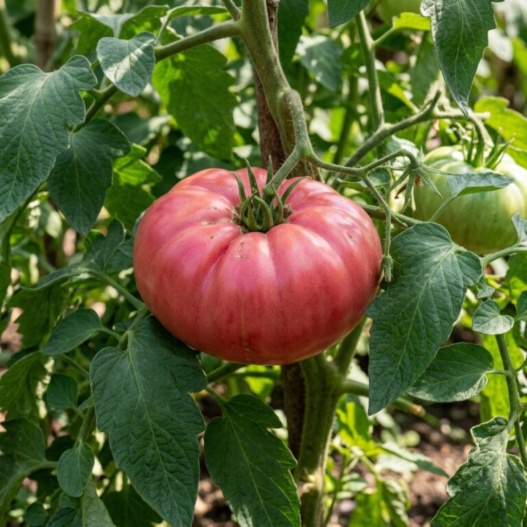 Marianna's Peace tomato on the plant